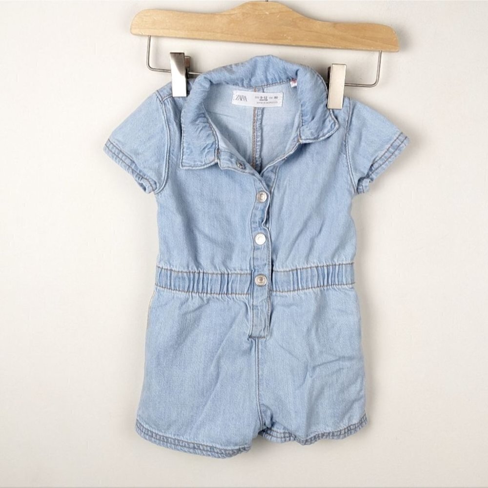 Zara baby denim girls Shortall 9-12 months